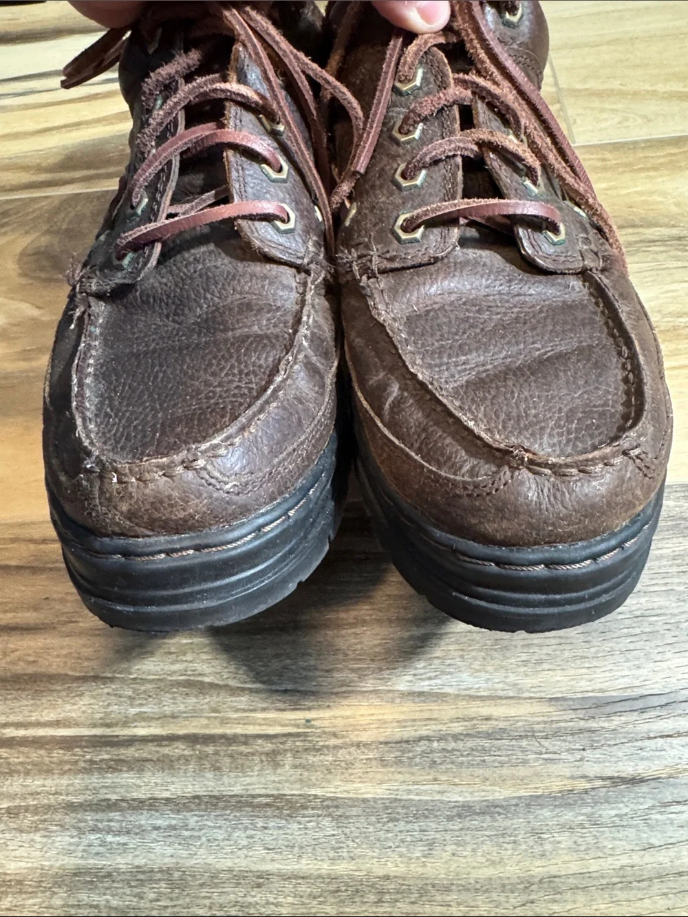 Justin Men's Leather Boat Shoe | Size 10.5 M | Brown | Pre-Owned